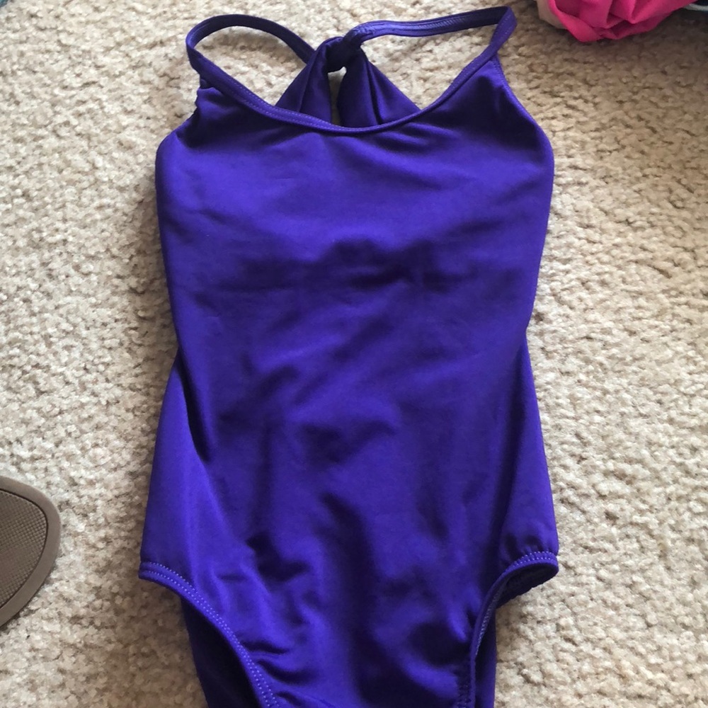 Purple dance leotard